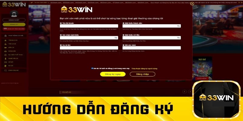 Cập nhật các bước đăng ký 33win chi tiết 2024